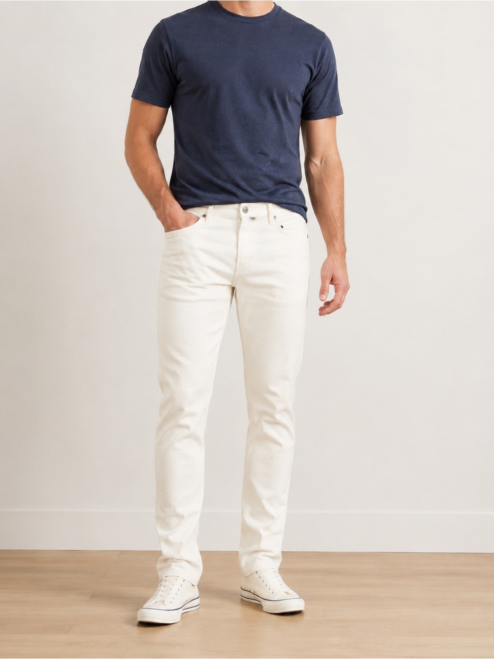 Faherty Stretch Terry Off White Jeans Pants Mens 36x32 Regenerative Cotton Pants